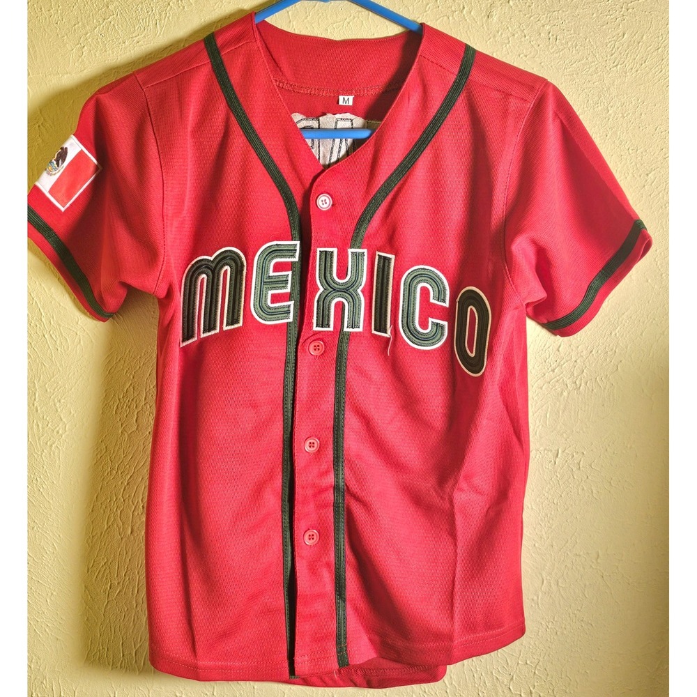 NEW-Red Mexico World Baseball Classics‎ Jersey-#56-Arozarena Child Medium